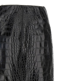Ermanno Scervino Coconut Print Sheath Skirt Black