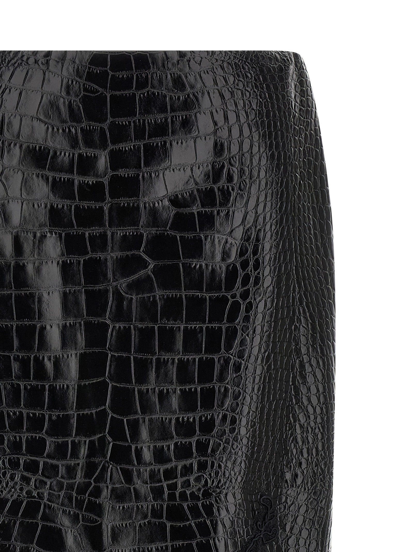Ermanno Scervino Coconut Print Sheath Skirt Black