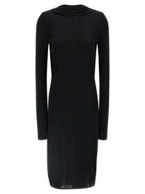 Toteme Cocoon Cape Dress Black
