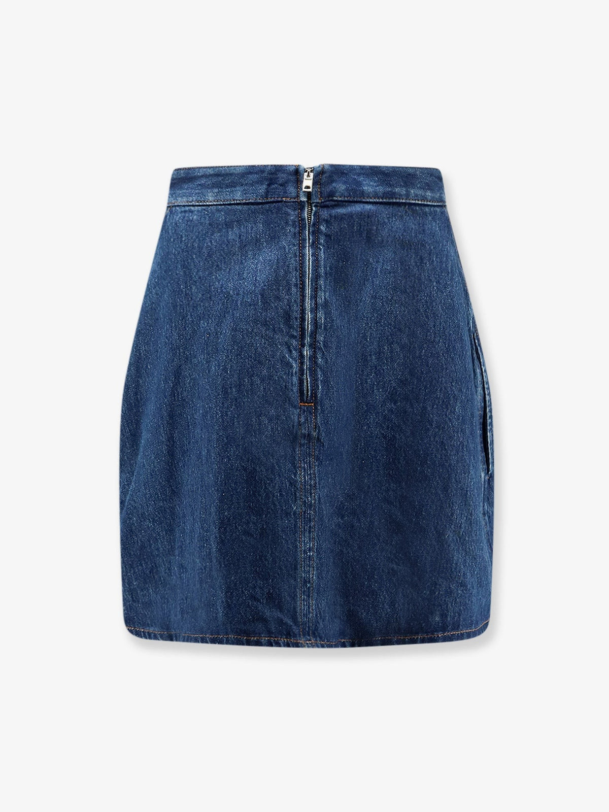 Givenchy Women's Cocoon Denim Blue Mini Skirt Blue, view 2