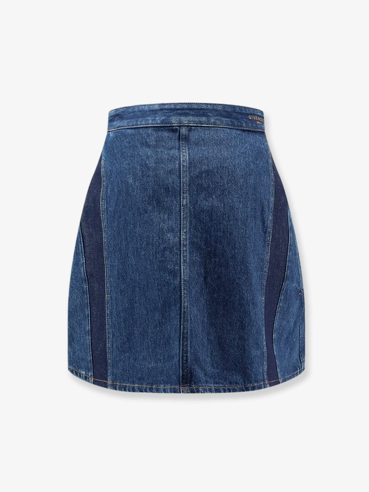 Givenchy Women's Cocoon Denim Blue Mini Skirt Blue
