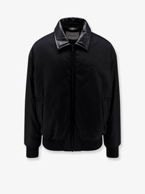 Balenciaga Men's Cocoon Down Jacket in Cotton Blend Black