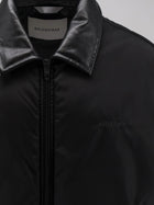 Balenciaga Men's Cocoon Down Jacket in Cotton Blend Black, view 3