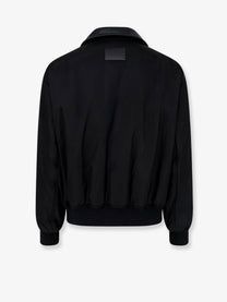 Balenciaga Men's Cocoon Down Jacket in Cotton Blend Black