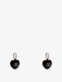 Valentino Women's Coeur Royal Metal Earrings Gold