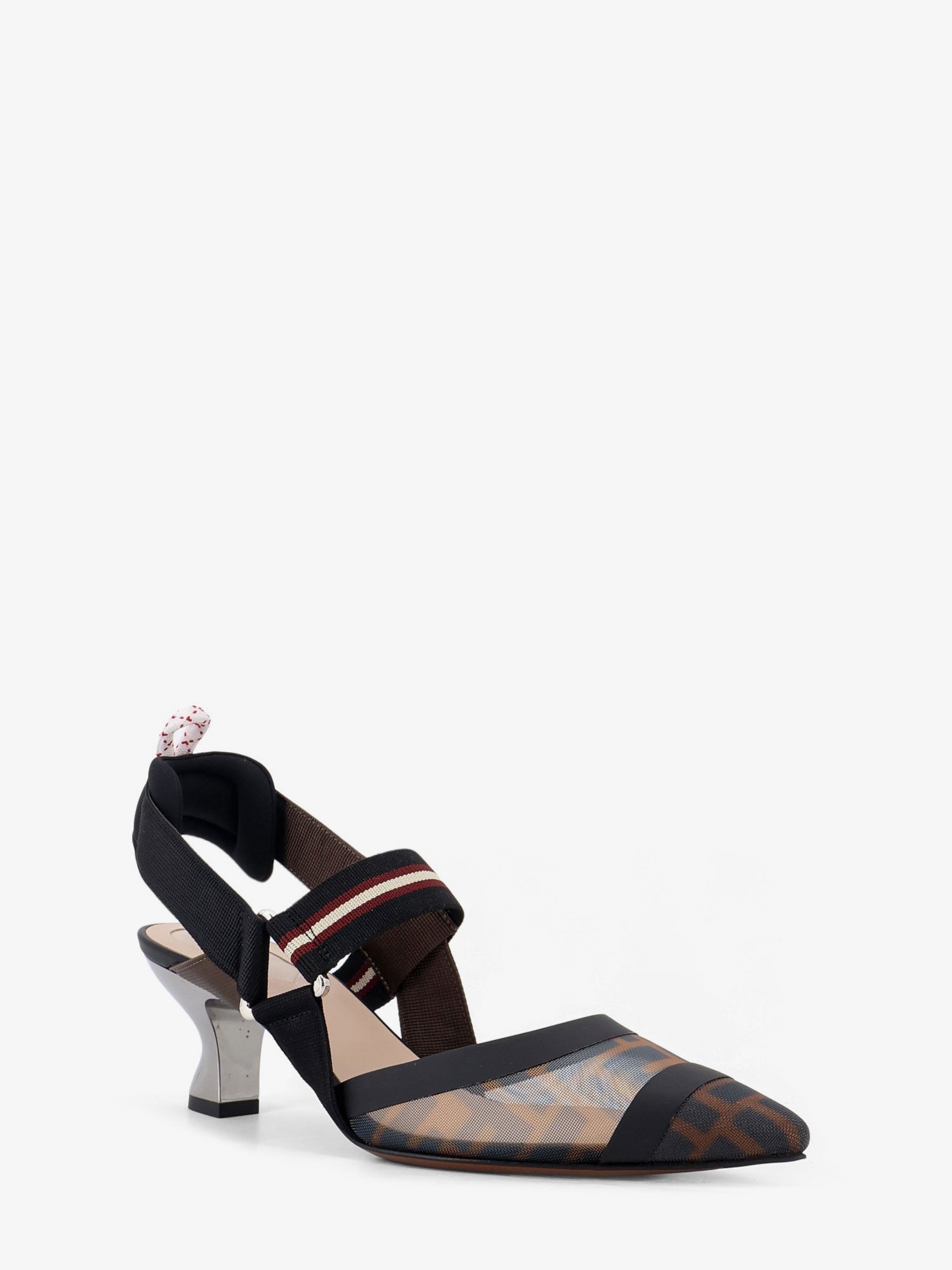 Fendi Women's Colibri FF Mesh Écolleté TAB M N BD CR NE MIL