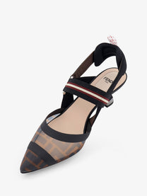 Fendi Women's Colibri FF Mesh Écolleté TAB M N BD CR NE MIL