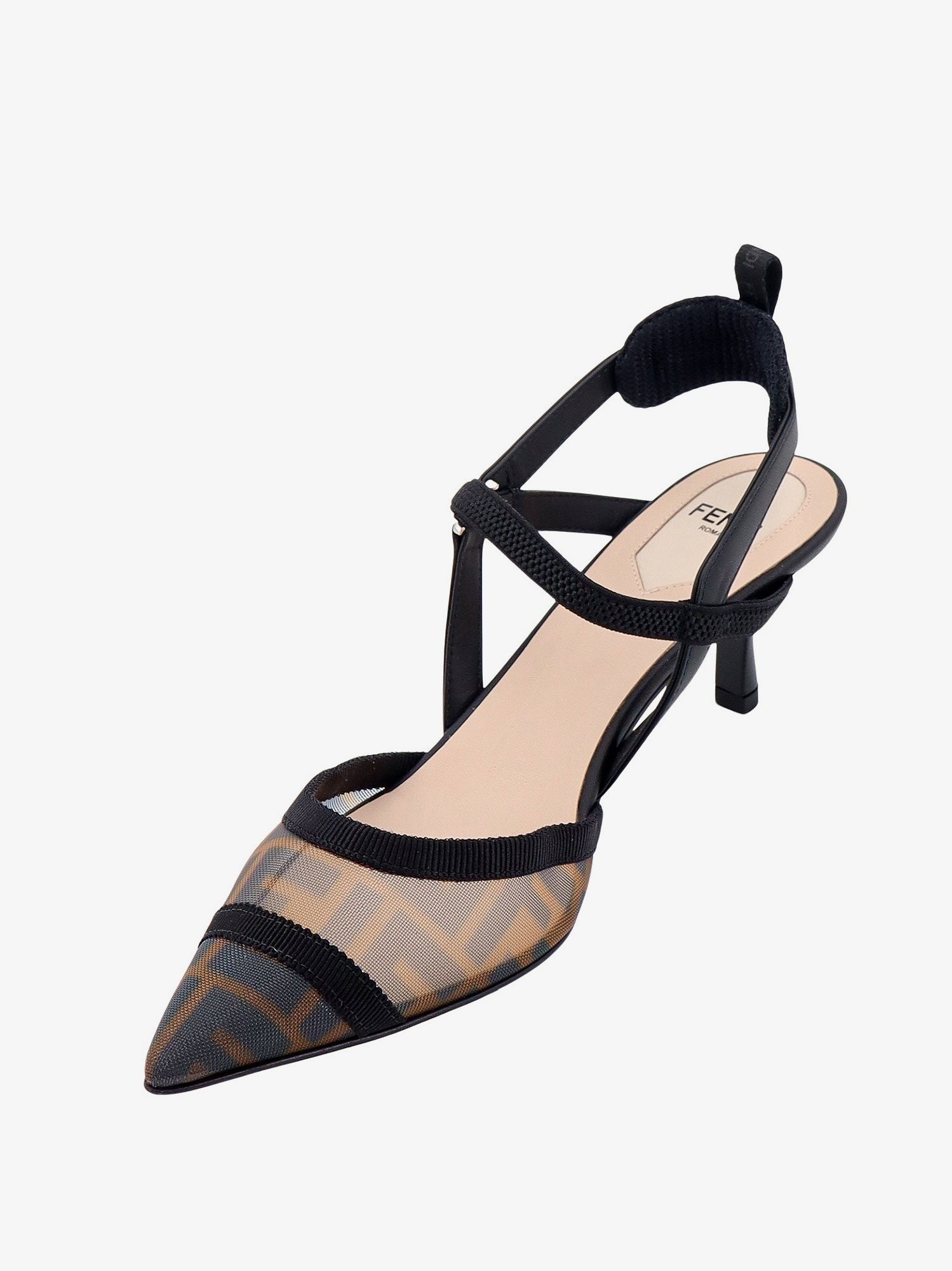 Fendi Women's Colibrì Lite Pumps in FF Mesh Black
