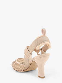 Fendi Women's Colibrì Pumps in Mesh and Suede Black