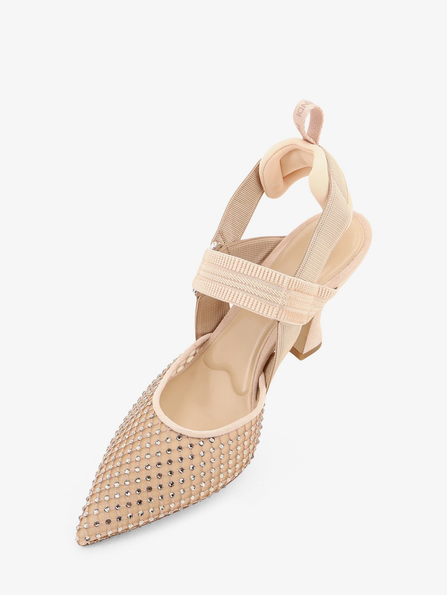 Fendi Women's Colibrì Pumps in Mesh and Suede Black