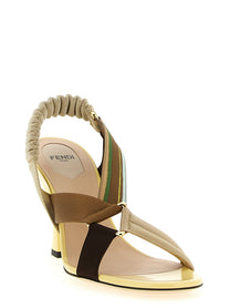 Fendi Colibrì Sandals Yellow