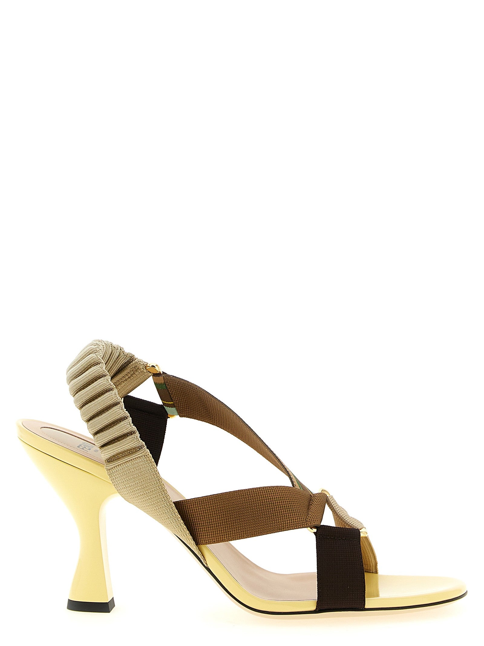Fendi Colibrì Sandals Yellow