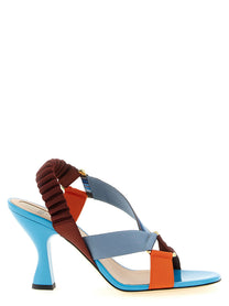 Fendi Colibrì Sandals Gold
