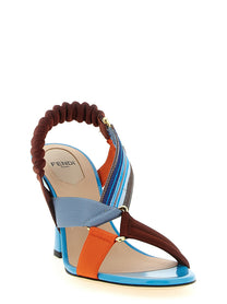 Fendi Colibrì Sandals Gold