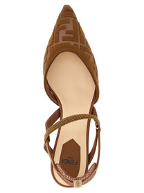 Fendi Colibrì Slingback Brown