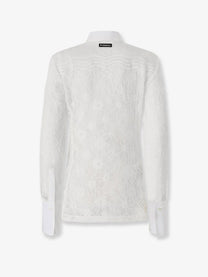 Pinko Women's Coline Lace Shirt White