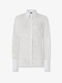 Pinko Women's Coline Lace Shirt White