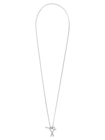 Ami Paris Unisex Collana Catena Con Ami De Cœur Silver