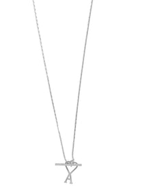 Ami Paris Unisex Collana Catena Con Ami De Cœur Silver