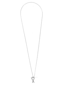 Ami Paris Unisex Collana Catena Con Ami De Cœur Silver