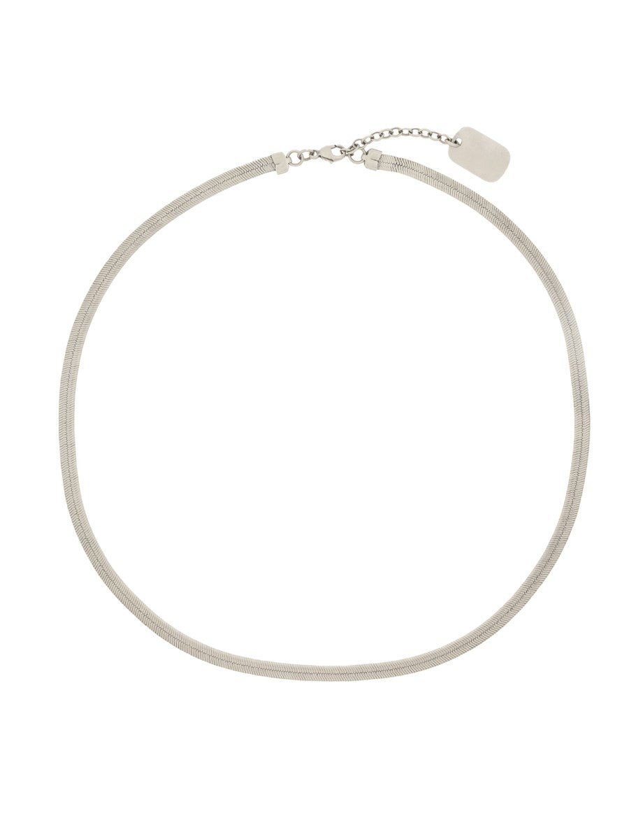 Saint Laurent Men's Collana Catena Silver