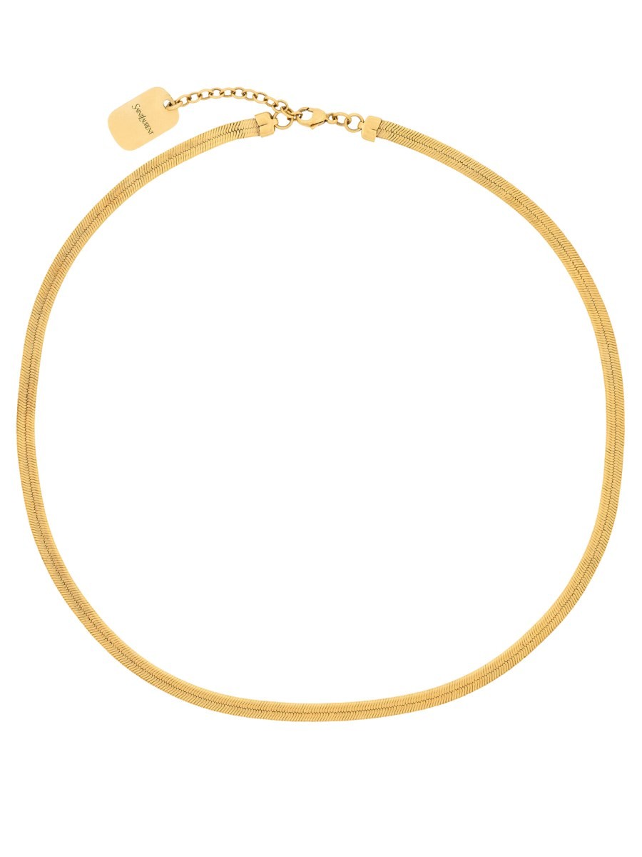 Saint Laurent Men's Collana Catena Gold
