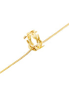 Saint Laurent Women's Cassandre Necklace Gold, view 2