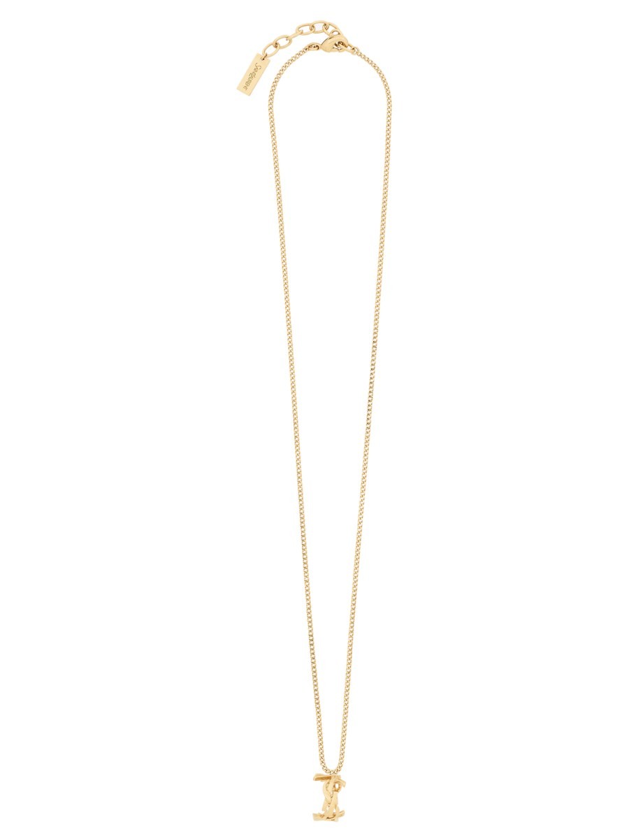 Saint Laurent Women's Cassandre Necklace Gold