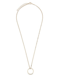 MM6 Maison Margiela Women's Collana Con Anello Minimal Silver