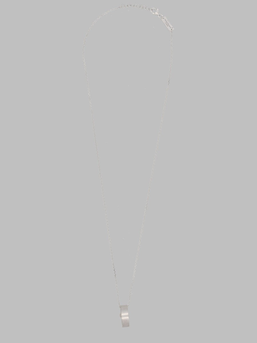 Maison Margiela Men's Collana Con Pendente AD Anello Silver
