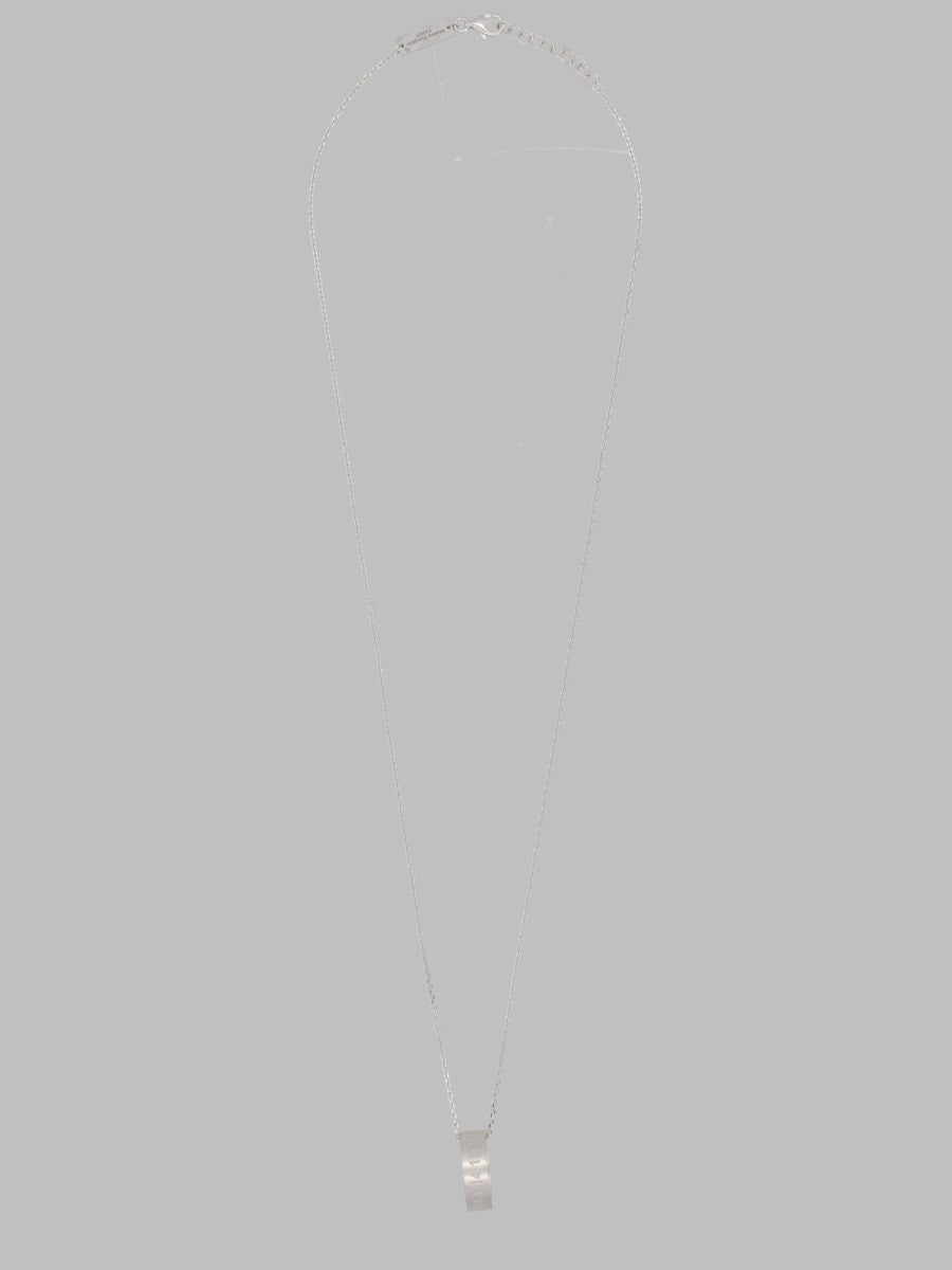 Maison Margiela Men's Collana Con Pendente AD Anello Silver