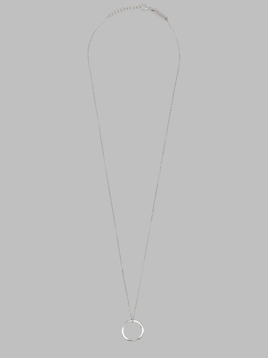 Maison Margiela Unisex Collana Con Pendente Anello Silver