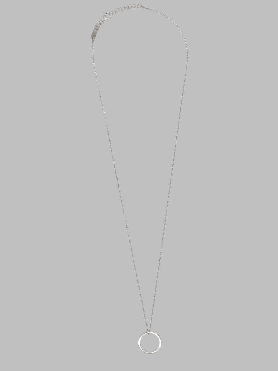 Maison Margiela Unisex Collana Con Pendente Anello Silver
