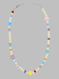Off-White Women's Collana Con Perline Silver