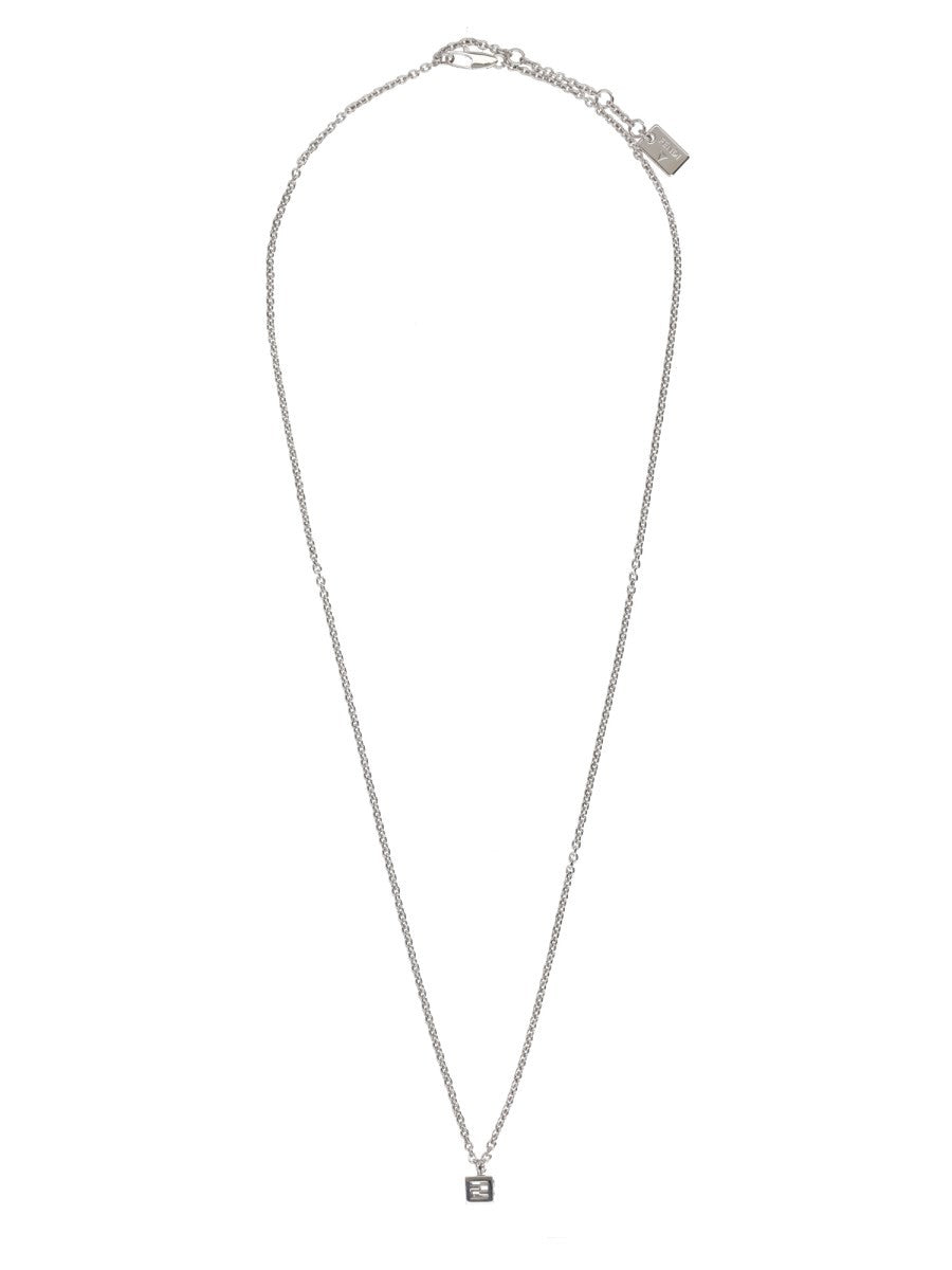 Fendi Men's Fendi Faces Necklace Silver