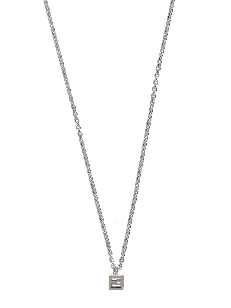 Fendi Men's Fendi Faces Necklace Silver