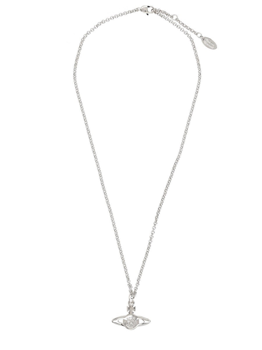 Vivienne Westwood Women's Collana Mini Bas Relief Silver