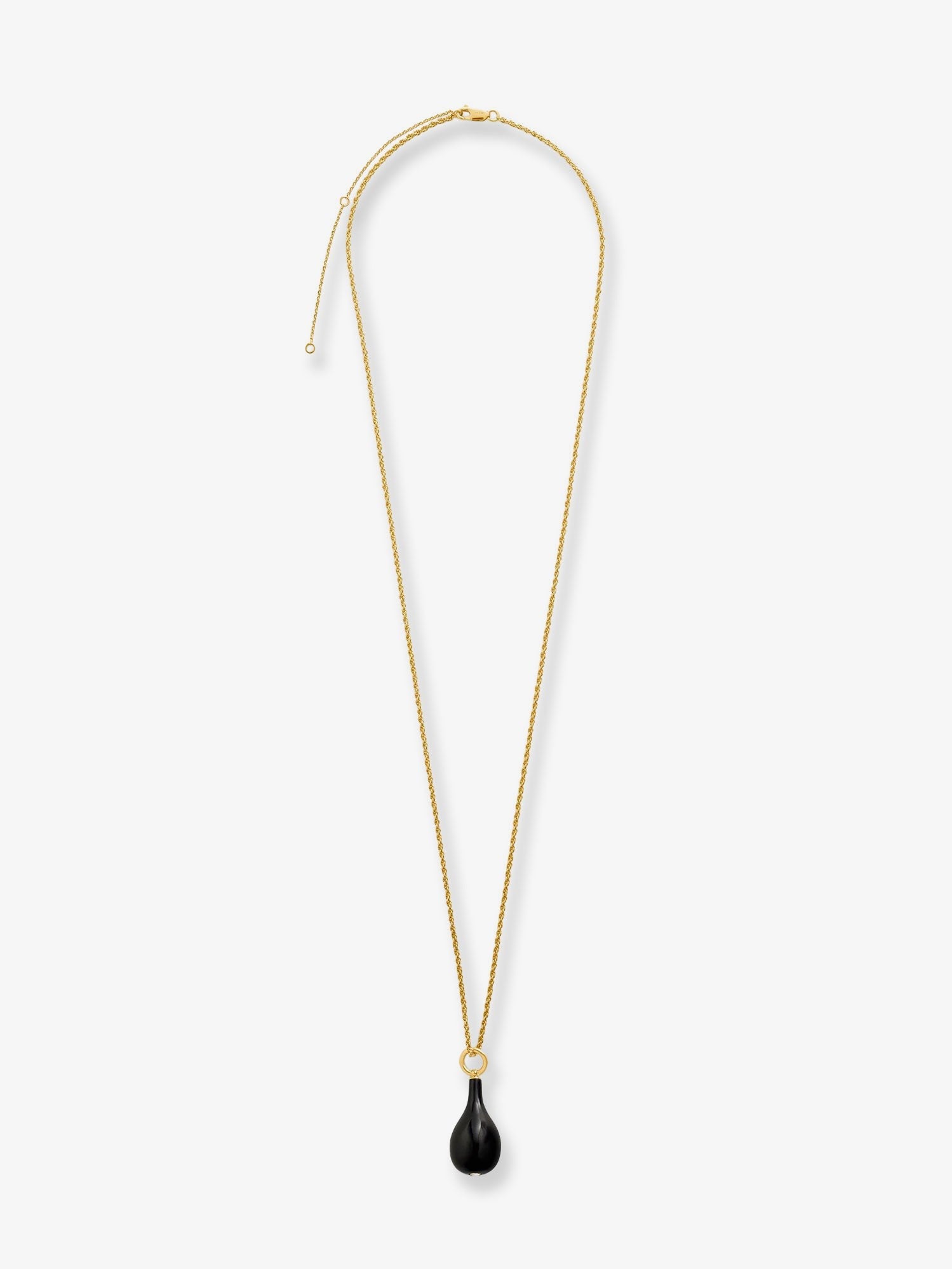 Toteme Women's Onix Drop Necklace Black