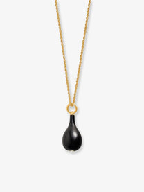 Toteme Women's Onix Drop Necklace Black