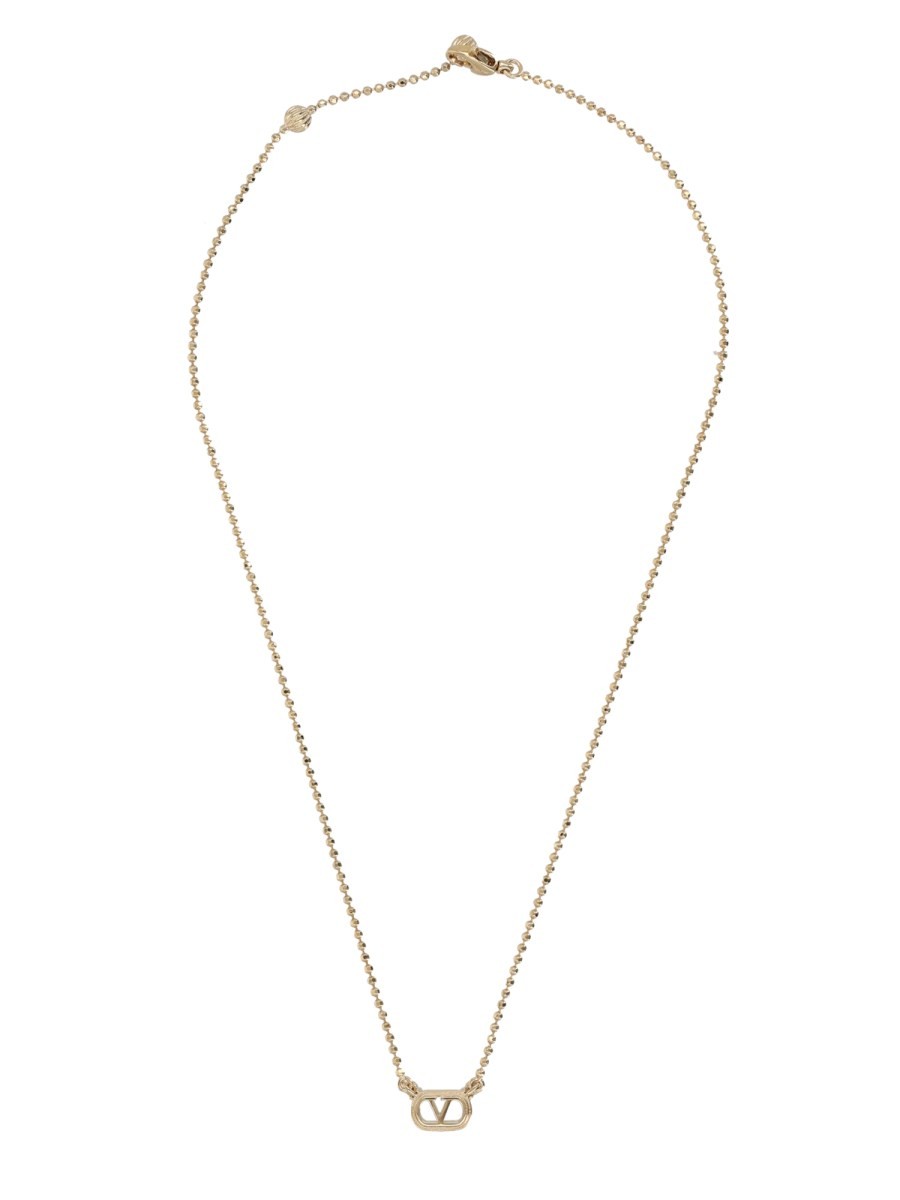 Valentino Women's Collana Ovalette Con Strass Gold