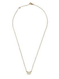 Valentino Women's Collana Ovalette Con Strass Gold