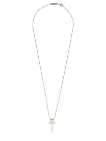 Rick Owens Women's Collana Pentagram Charm Silver