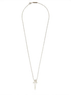 Rick Owens Women's Pentagram Charm Necklace Silver, view 2