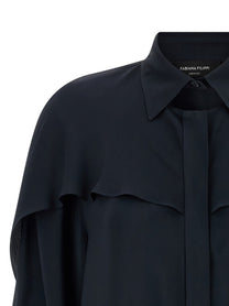 Fabiana Filippi Collar Detail Shirt Blue
