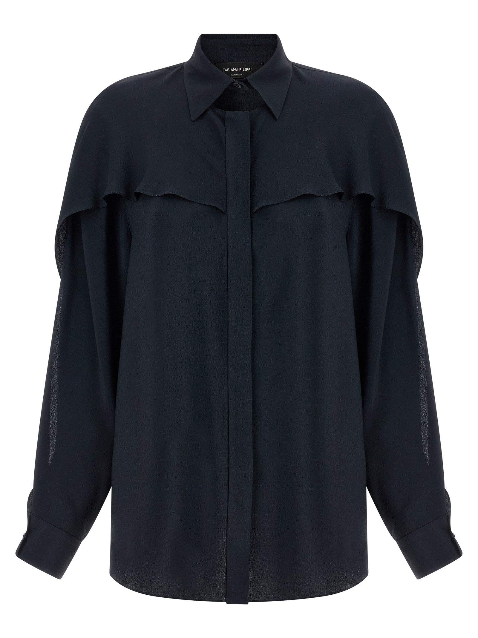 Fabiana Filippi Collar Detail Shirt Blue