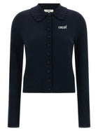 Chloé Collared Cardigan Blue