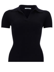 Max Mara Women's Collared Top Blue