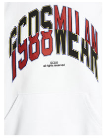 GCDS College Hoodie White