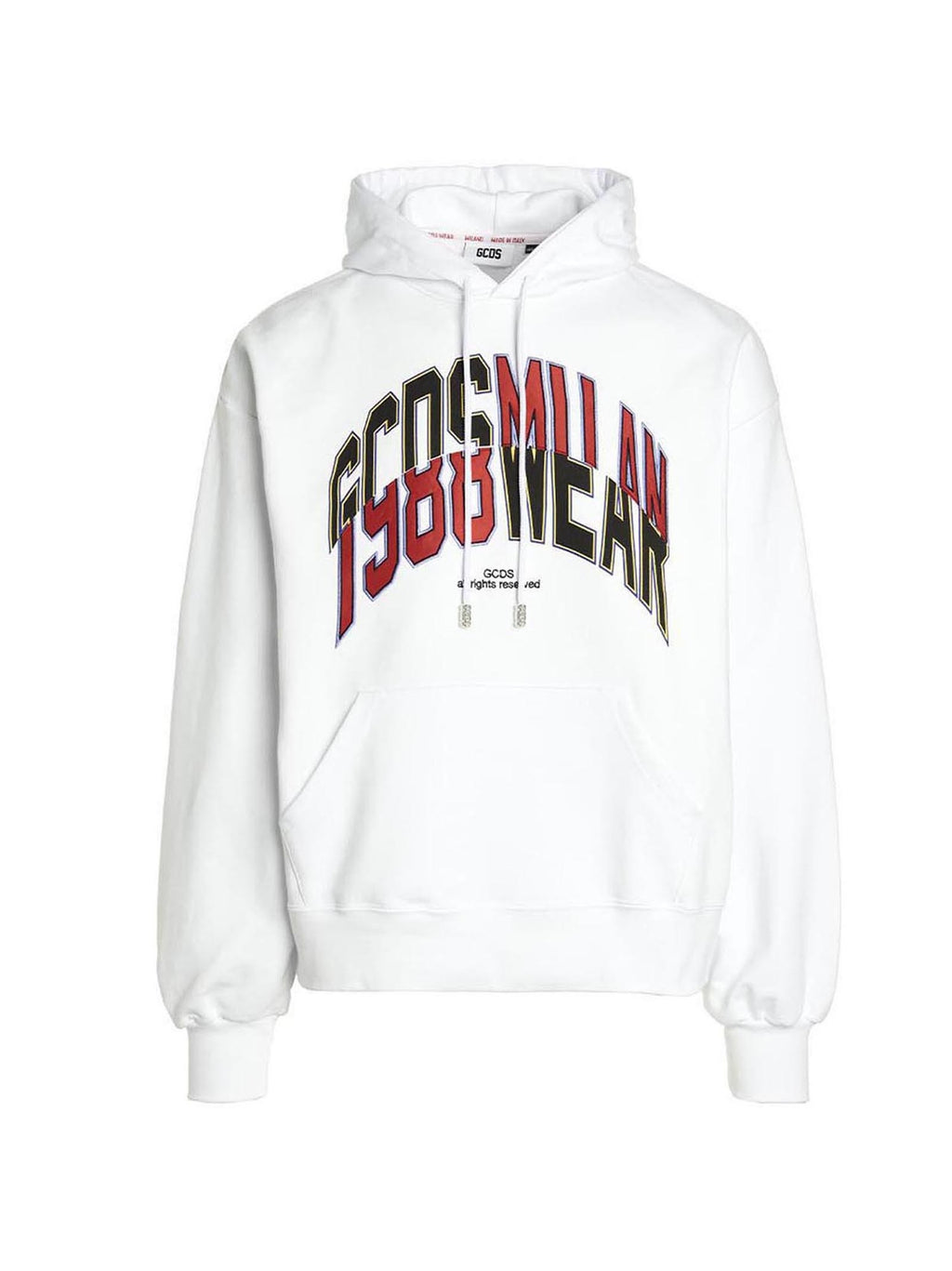 GCDS College Hoodie White