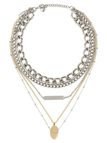 Rabanne Collier Rangs Necklace Silver